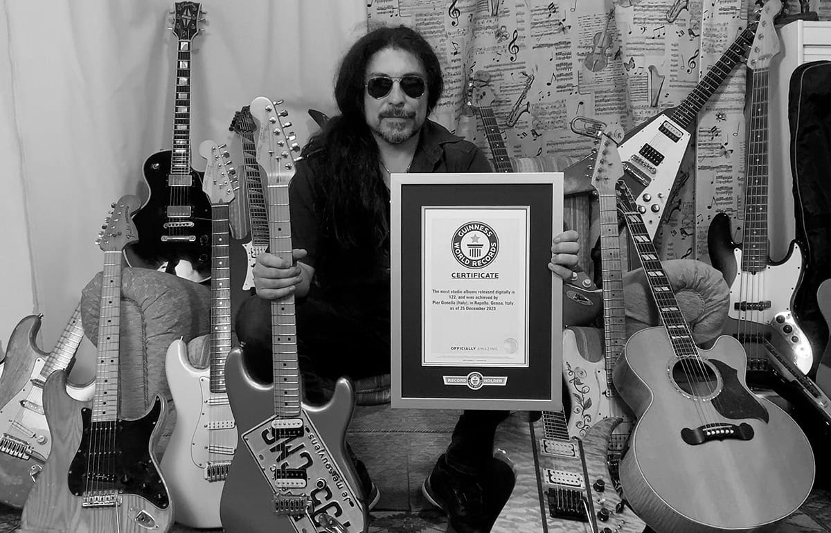 Pier Gonella (of Necrodeath and Mastercastle) enters the Guinness World Records