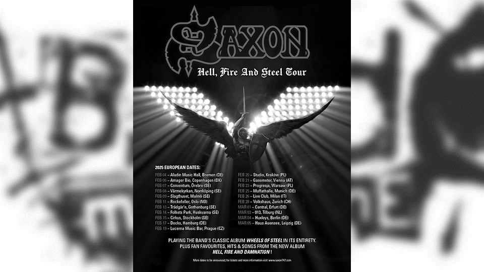 Saxon celebrate 45 years of “Wheels Of Steel”