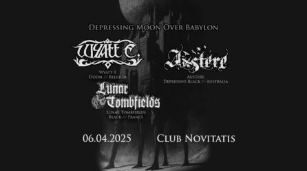 Live report: Wyatt E. & Austere, Lunar Tombfields @ Novitatis Club, Dresden – April 6th, 2025