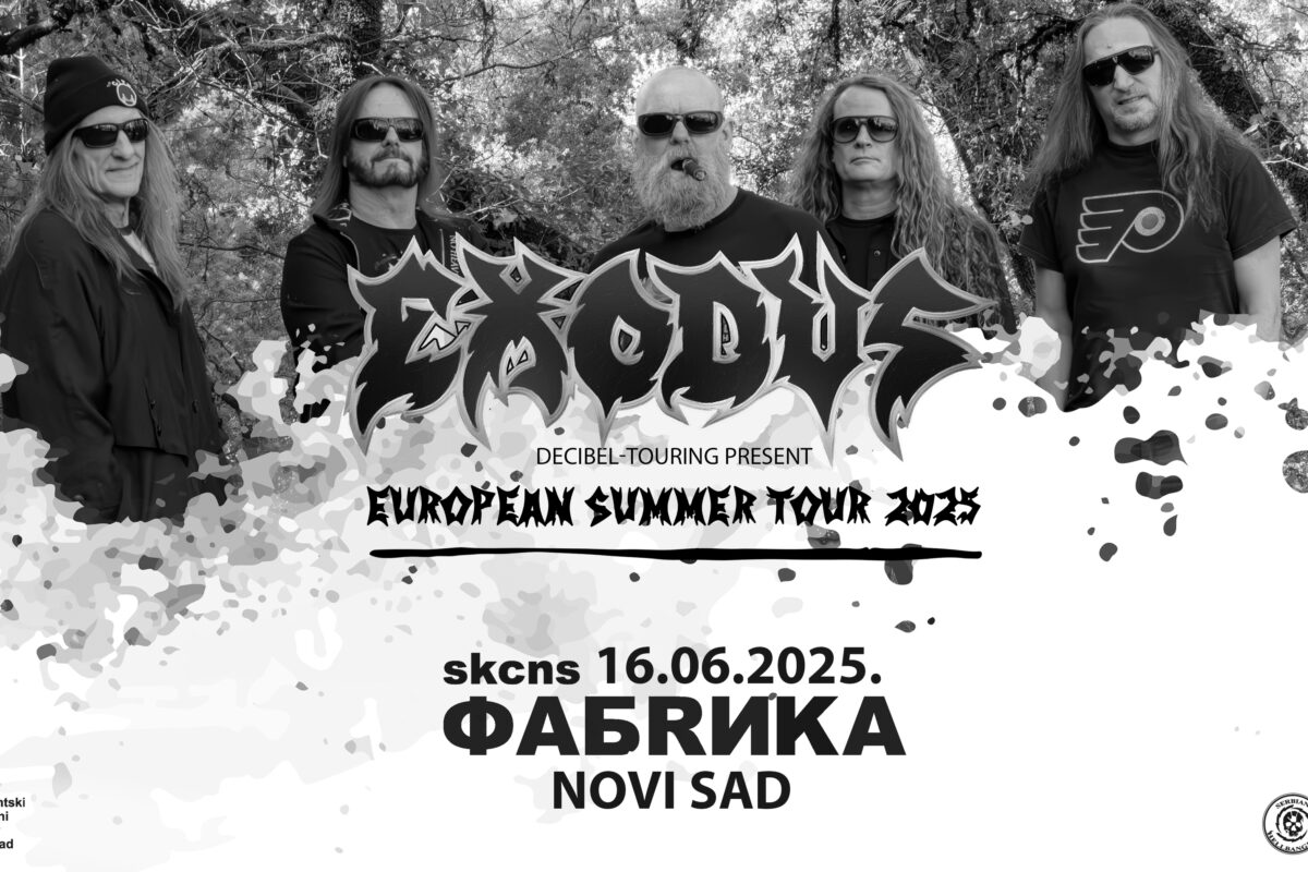 Exodus, Bay Area thrash legends, are coming to Serbia