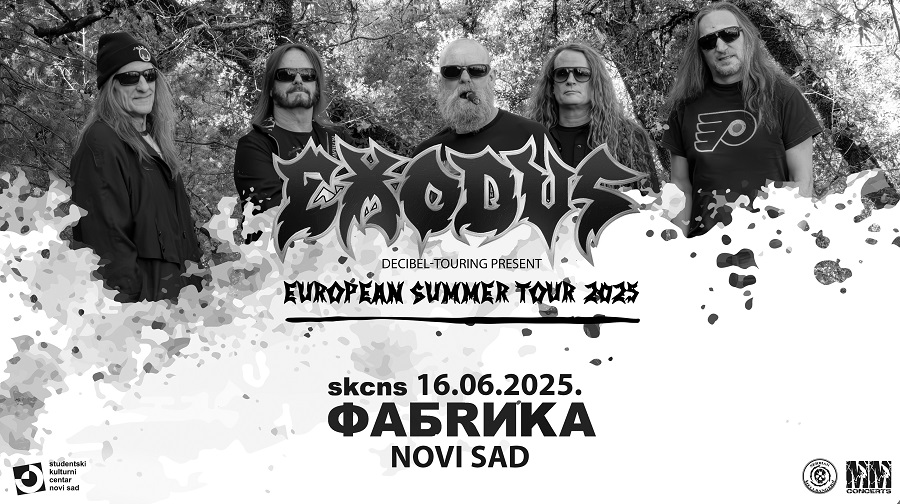Live report: Exodus @ SKCNS Fabrika, Novi Sad – June 16th, 2025