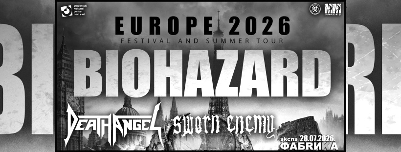 Biohazard set to play a premiere show in Novi Sad
