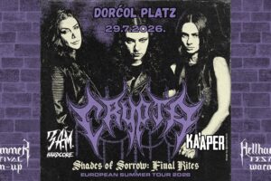 Crypta show moved to the 29th of July at Dorćol Platz