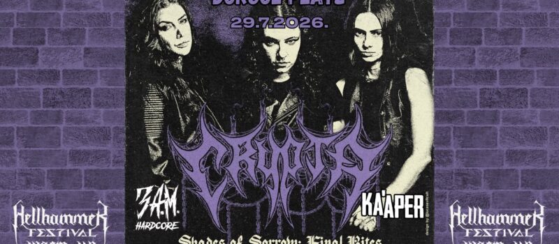 Crypta show moved to the 29th of July at Dorćol Platz