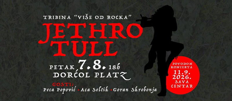 Tribina „Jethro Tull – više od rocka” sutra u Dorćol Platzu