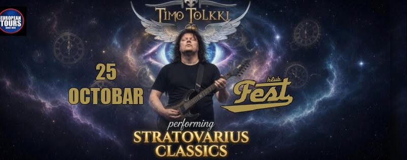 Legendary Stratovarius Guitarist Timo Tolkki Returns to the road with an European Tour and a show in Belgrade