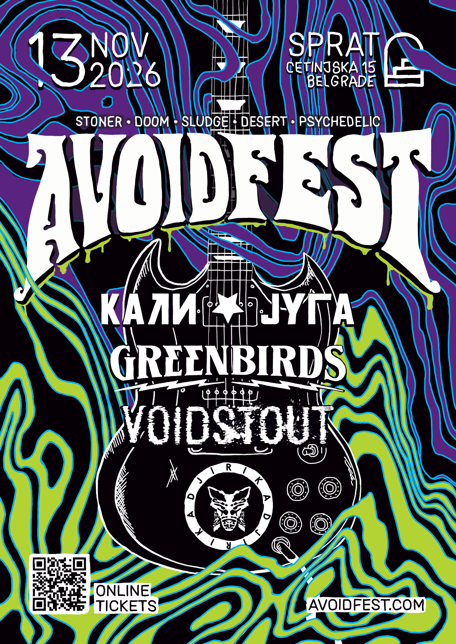 Avoidfest u petak 13. novebra u klubu Sprat